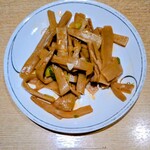 食彩の房 - メンマのピリ辛炒め