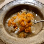 鮨 なんば - 蒸し鮑の余ったタレにシャリと