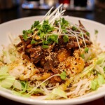 田燕 まるかく三 - 羊豚マーラービャンビャン麺