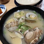 すし辰 ekie店 - 貝汁　340円(税込み)