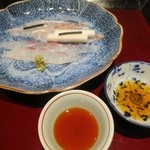 岩さき - 若狭グジはポン酢、鯛は醤油で★