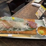 博多魚がし 海の路 - イカの活き造り