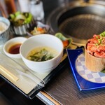 米沢牛焼肉 仔虎 - 和牛切落としランチ