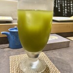 鮨 繁乃 - 冷たいお茶でフィニッシュ  ♬.*ﾟ