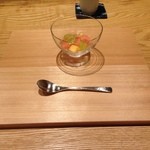 ごだん 宮ざわ - 2014年8月：ランチ(\5800)…デザート①