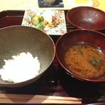 ごだん 宮ざわ - 2014年8月：ランチ(\5800)…ご飯とお椀