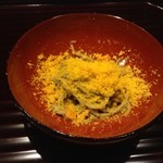 ごだん 宮ざわ - 2014年8月：ランチ(\5800)…手打ちの十割蕎麦withからすみ