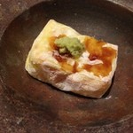 ごだん 宮ざわ - 2014年8月：ランチ(\5800)…とうもろこし豆腐、焼きモロコシみたいなお味です。