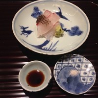 ごだん 宮ざわ - 2014年8月：ランチ(\5800)…明石の鯛のお造り