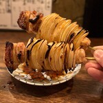 炭火焼食堂 膠 - ねぎま 新玉(320円×2)