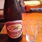 屋台安兵衛 - ビール 中瓶キリンラガー500円