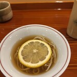 銀座 きた川 - レモン十割蕎麦