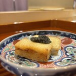 銀座 きた川 - エビパンにキャビア