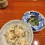 銀座 きた川 - 天バラ　香の物