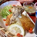 田まる - 文月ランチ・デザートなし(\1,700) 白身魚のフライ