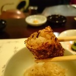 小石澤 - ガーリックライスお焦げ巻き。リフト(^-^)/