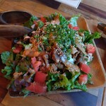 Outdoor Chill Dining ＷARMTH - 温玉のせ焼肉サラダ