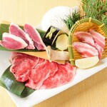 海鮮処 とも吉 - 鉄板三種