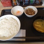 松屋 - Wで選べる玉子かけごはん（温玉・牛皿）
