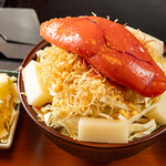 海鮮もんじゃ 片岡 - 丸ごと一本！明太子・もち・チーズもんじゃ