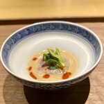 眞善美 - 黒毛和牛サーロインの松茸巻き　胡麻のソース