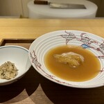 眞善美 - 気仙沼　毛鹿鮫鱶鰭　上湯ソース　トリュフのリゾット