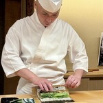 鮨しゅんじ - 穴きゅう 巻いてます
