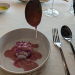 グッチオステリアダマッシモボットゥーラ - インサオール　ソース掛け