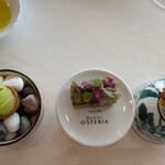 グッチオステリアダマッシモボットゥーラ - メニュー表外のアミューズ3品