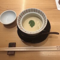 鮨 銀座おのでら 弟 本店 - トウモロコシの珍しい茶碗蒸し！