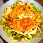 練馬 YaoyaBal - タコライス風のベジ丼※フライングで温玉崩しちゃいました