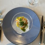 RoastBeef&Grill ROSSINI - ・前菜～天使の海老のマリネ レモン塩麴　そら豆のムース　ココナッツ風味