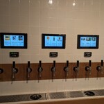 ツイタチビール - タップは12個。選ぶのが楽しい。