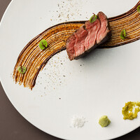 但馬太田牛をメイン料理で。おまかせランチコース