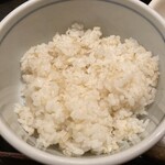 でんがく･季節料理 おかじま - 玄米ごはんが美味しい。