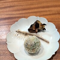 AKAI - 鮎の骨煎餅とじゃがいものコロッケ?