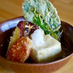 居酒屋 喝菜 - 野菜と豆腐の揚げ出し