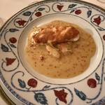 ヴァンサン - 真鯛の海老ムース詰め 白ワインソース