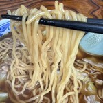 こばや食堂 - 麺にもしっかりソース味が付いてる。ちゃんと焼きそばを焼いてからスープをかけるのかな？