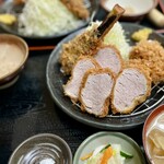 とんかつ 栄ちゃん - 飛騨旨豚ひれかつレギュラー (野菜フライ付)