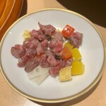 銀座 しのはら - 取り分けていただきます