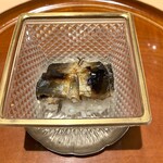 銀座 しのはら - 群上の鮎、うるか醤油焼き、滋賀のもち米