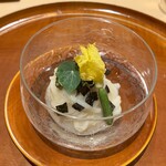 銀座 しのはら - 鯛ソーメン　キャビア、胡瓜の花