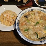 仁来坊 - あんかけタンメン「来」（900円）＋半チャーハン