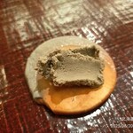 鮨みなと - 6品目、鮎ペースト。程よい苦味で食べやすく美味しかったです。