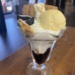 orange coffee stand - 