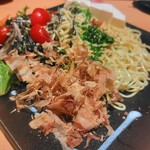 彩屋 - 豆腐と自家製黒ゴマダレのラーメンサラダ　めちゃくちゃ美味しかった！！