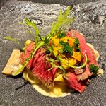 twlv - ウニ牛のクリームパスタ