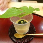 315035420 - 鮑と枝豆の冷製茶碗蒸し　青海苔ジュレかけ