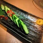彩屋 - 定番！きゅうりの一本漬け